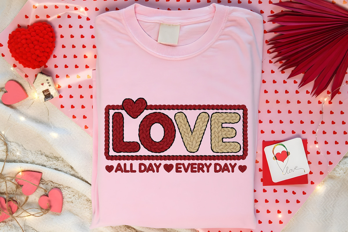Faux Yarn Chunky LOVE Png, Valentine, an Illustration by Canvas Craft (Photo 5 of 7)