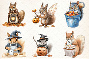 Cute Halloween Squirrels Clipart, an Illustration by Rose Art (Thumbnail 3 of 7)