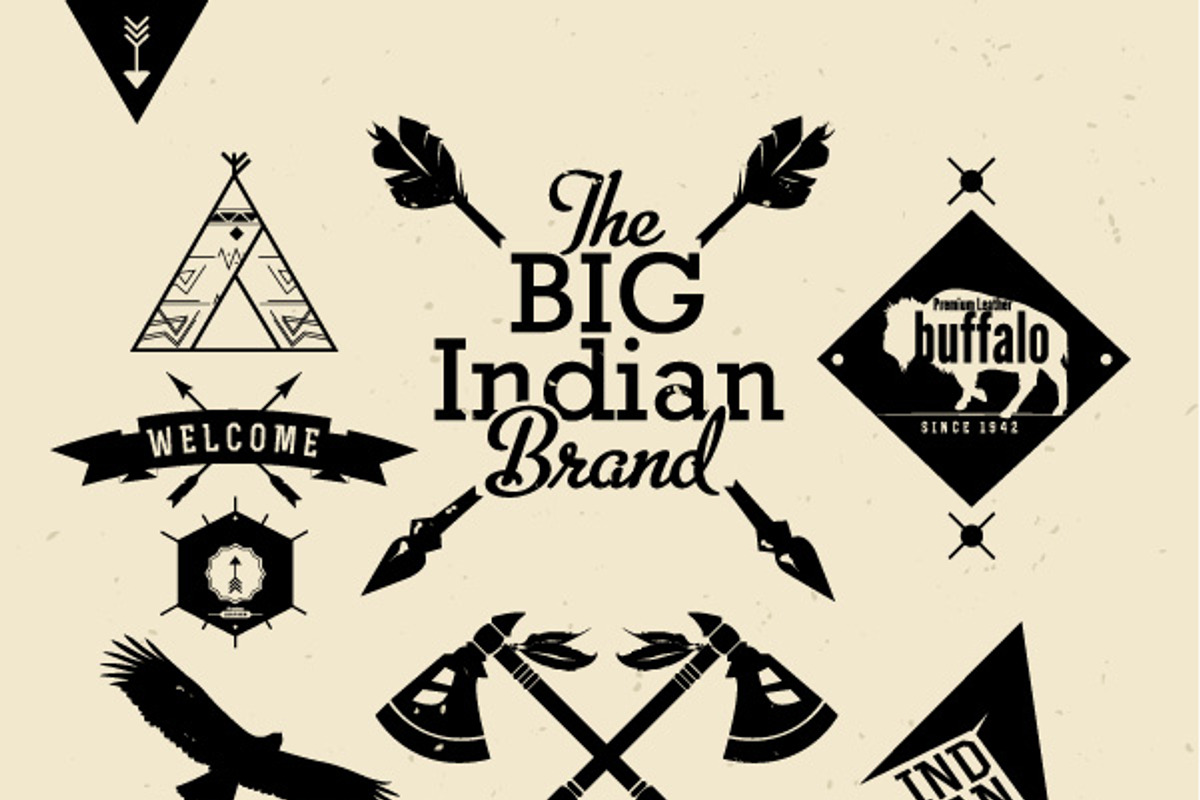 Vintage vector labels with arrow, an Illustration by Noka Studio (Photo 1 of 2)