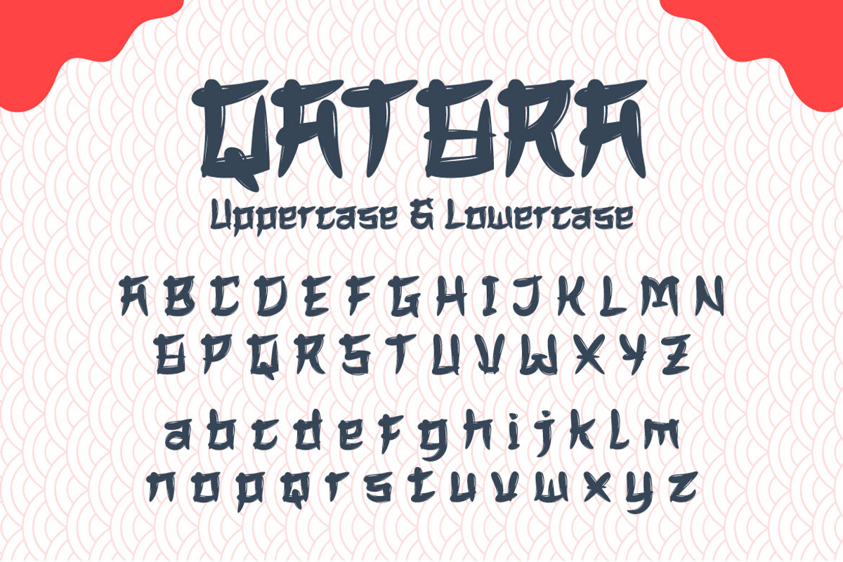 QATORA Faux Japanese Font, a Font by twinstd (Photo 8 of 10)