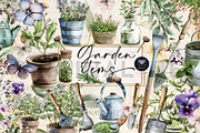 Garden Items Clipart, an Illustration by BigCakeBee (Thumbnail 1 of 4)