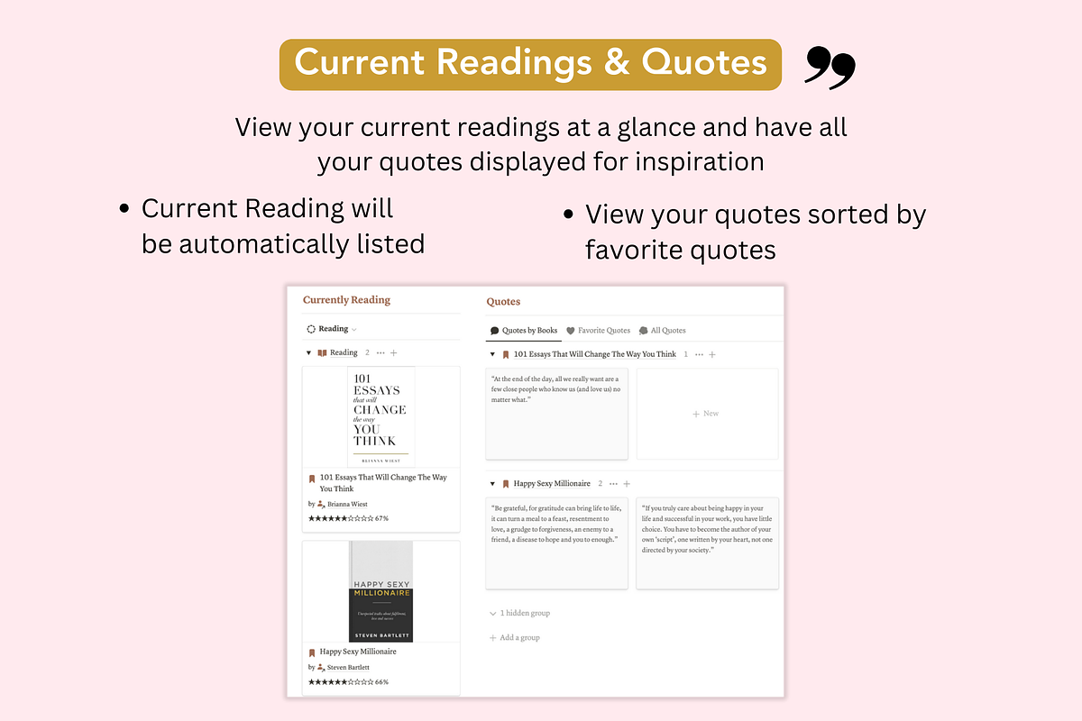 Book Tracker, Notion Template, a Presentation Template by Planner 2 Success (Photo 7 of 10)