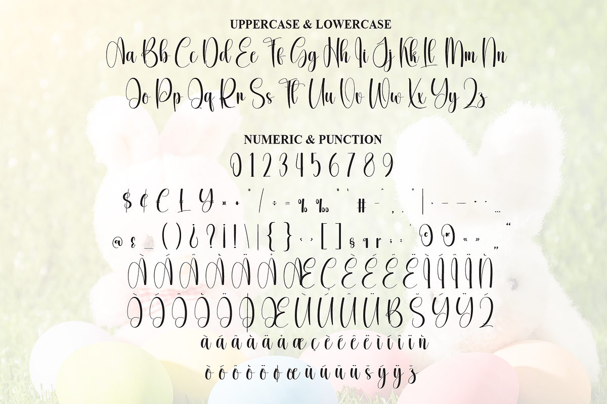 Easter Bunny | Script Font, a Handwritten Font by Scratchones (Photo 7 of 9)