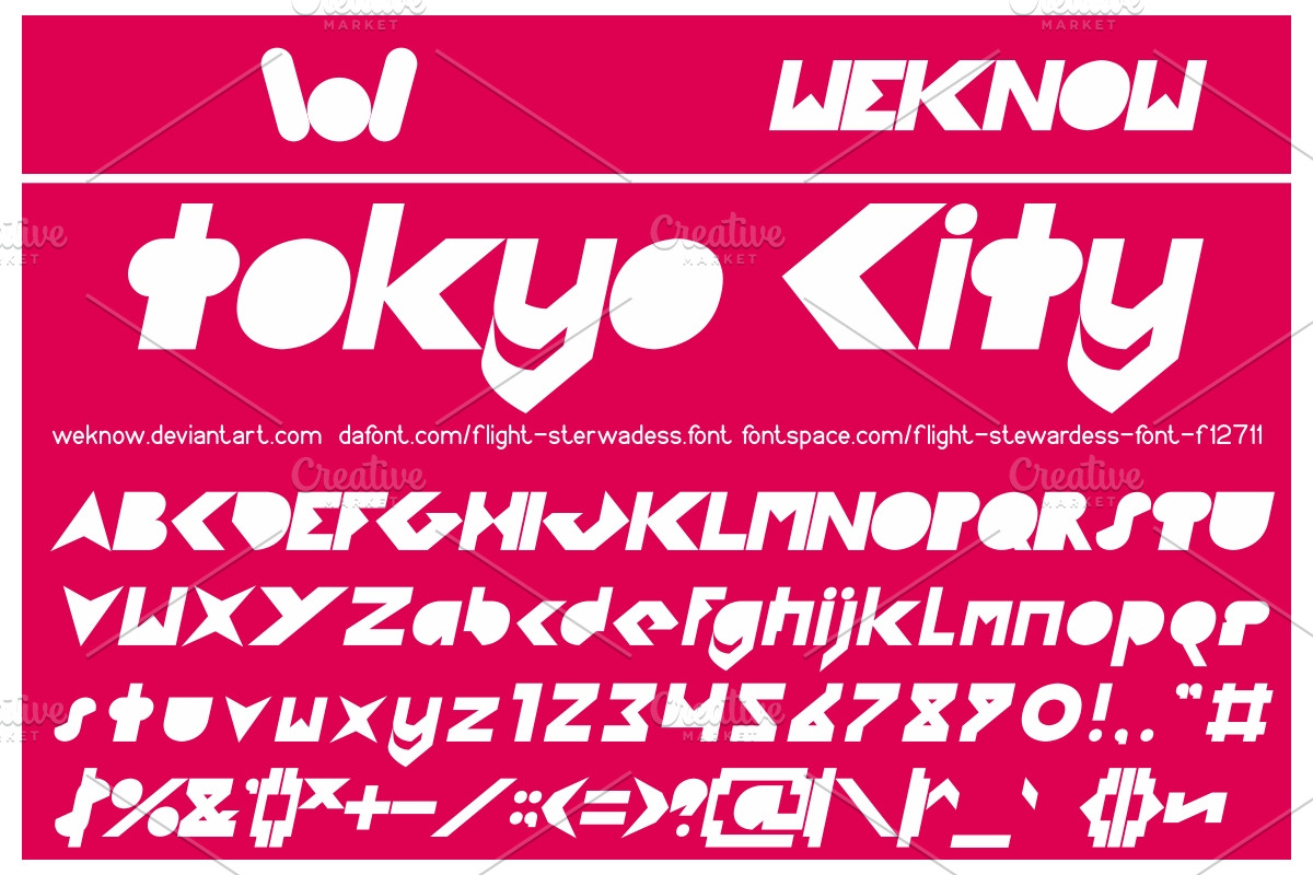 flight sterwardess font preview 3