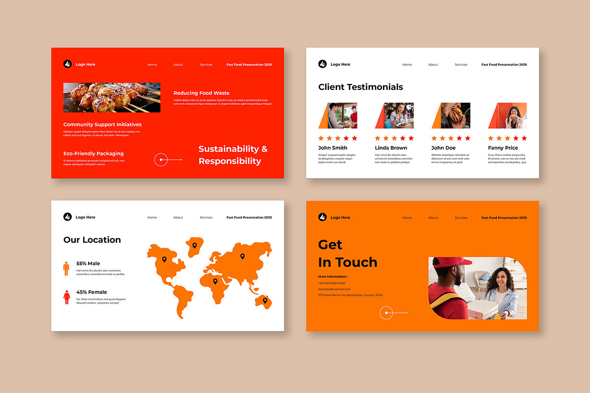 Fast Food Presentation Template, a Presentation Template by Mighty-Slide (Photo 5 of 5)