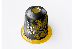 Glossy Coffee Capsule Mockup