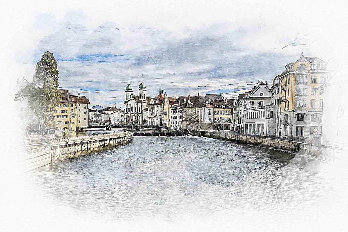 Canvas Watercolor Paint Art Effect, an Action Add-On by MRI STUDIO (Photo 8 of 16)