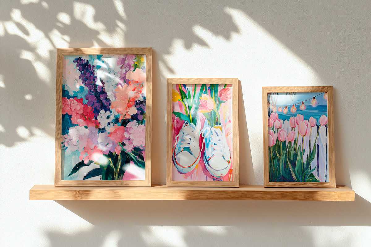 127 Spring Modern Prints Gallery, a Wallpaper Graphic by Feelsoul (Photo 11 of 13)