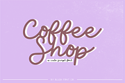 COFFEE SHOP Casual Script Font, a Script Font by Blush Font Co. (Thumbnail 1 of 6)
