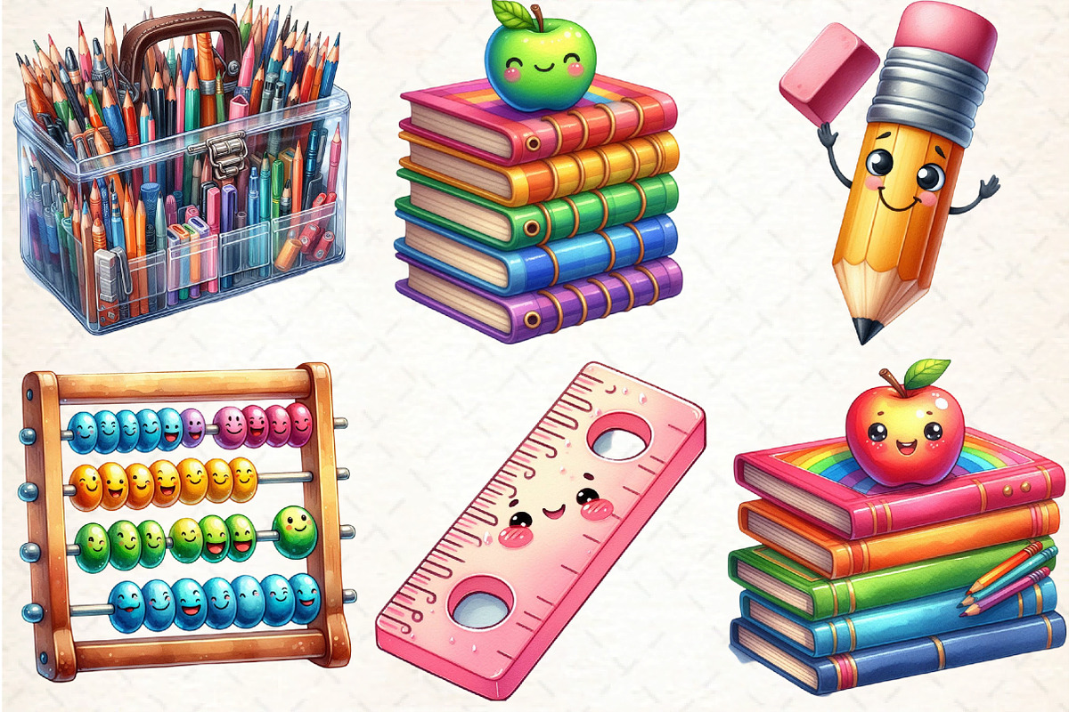 Back to School Sublimation Clipart, an Illustration by DreamCafeArt (Photo 2 of 3)