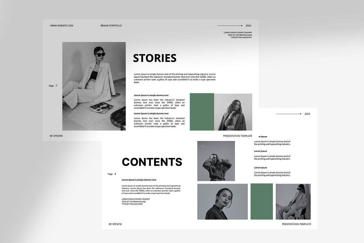 Brand Portfolio Template, a Presentation Template by Spesifikstd (Photo 4 of 10)