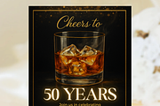 50th Birthday Invitation Template, a Card Template by Shinehoon (Thumbnail 3 of 5)