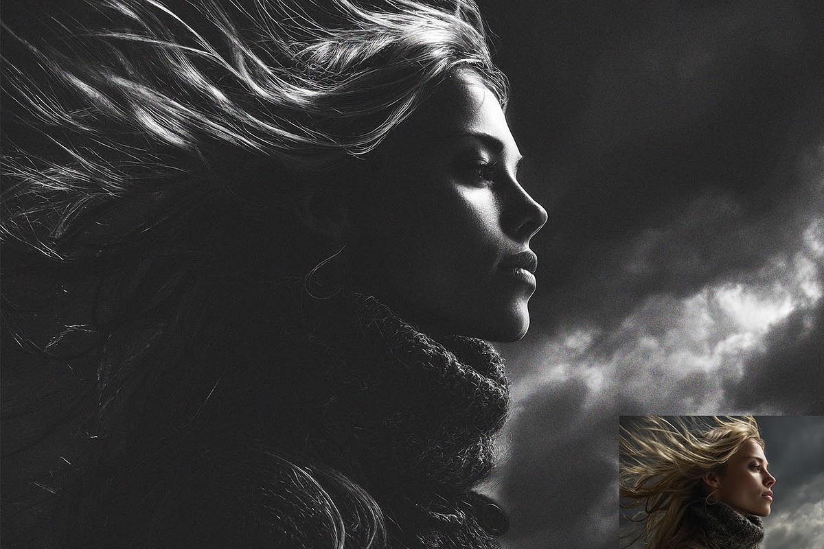 Cinematic Pro B&W & Color Grading, an Action Add-On by Studio Retouch (Photo 6 of 11)