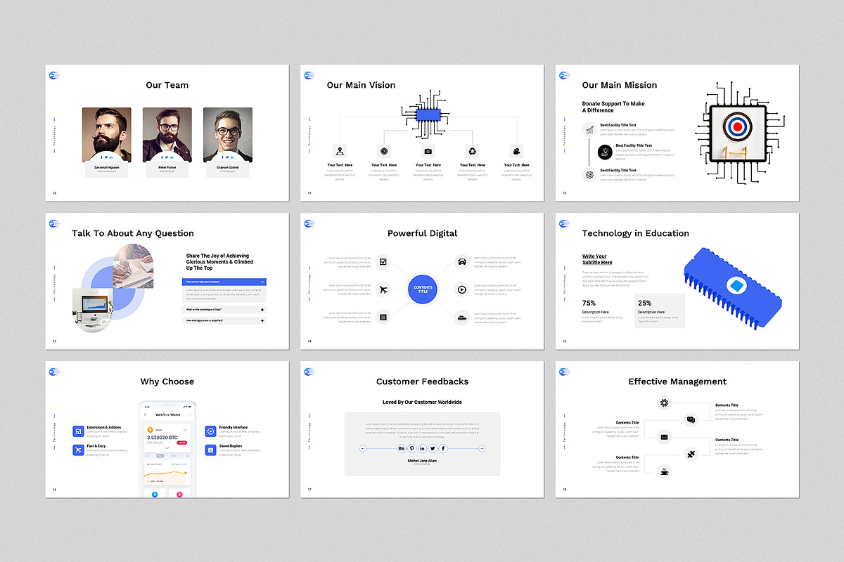 Technology Presentation Template, a Presentation Template by GenerousArt (Photo 3 of 8)