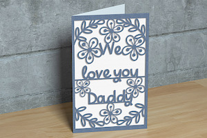 SVG Set Of Cards For Father's Day.