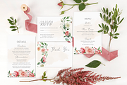 Watercolour roses wedding Suite, an Invitation Template by R Whitehurst Design (Thumbnail 5 of 5)