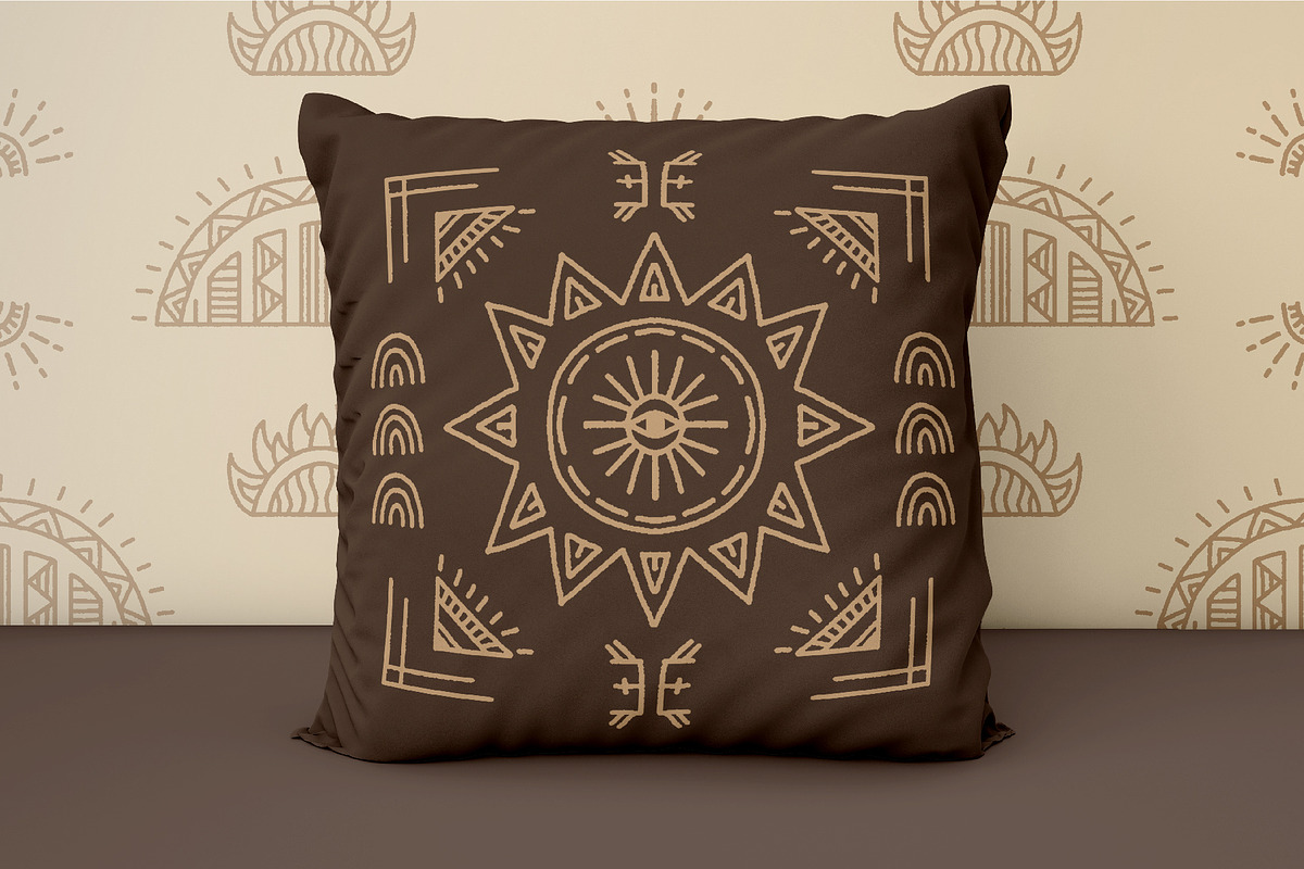 Tribe of the Sun. Boho collection, a Texture Illustration by katieromanoff_art (Photo 13 of 14)
