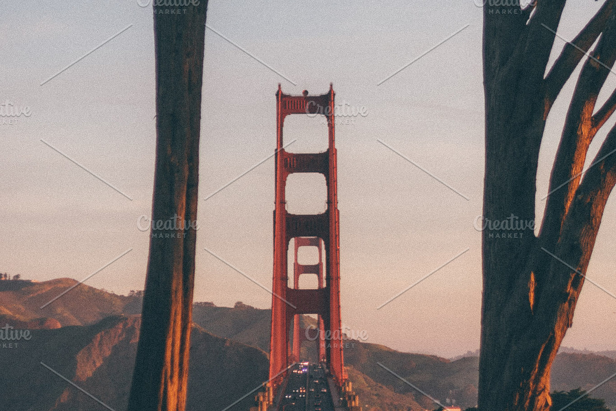 Golden Gate Sunrise Photo Pack, an Architecture Photo by Gold Poppy Co. (Photo 2 of 9)