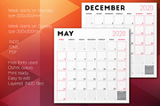 Monthly Planner 2020, a Stationery Template by AntartStock (Thumbnail 4 of 4)