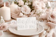 Elegant Wedding Place Card Mockup, a Product Mockup by Bijou Bay (Thumbnail 1 of 2)