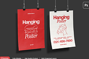 Poster Mockup 2 Views, an Advertising Mockup by graphicsauce (Thumbnail 1 of 4)