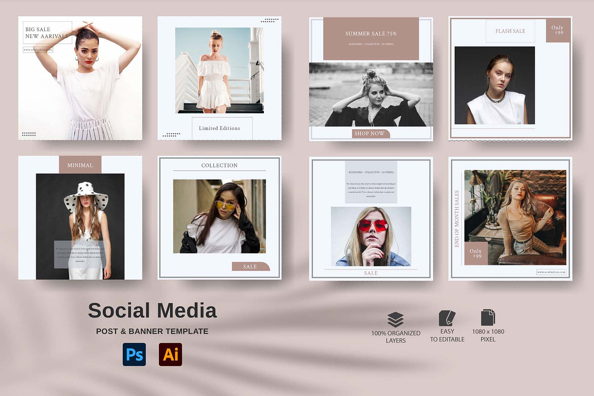 Fashion Instagram Template, a Social Media Template by Glowin_studio (Photo 4 of 5)
