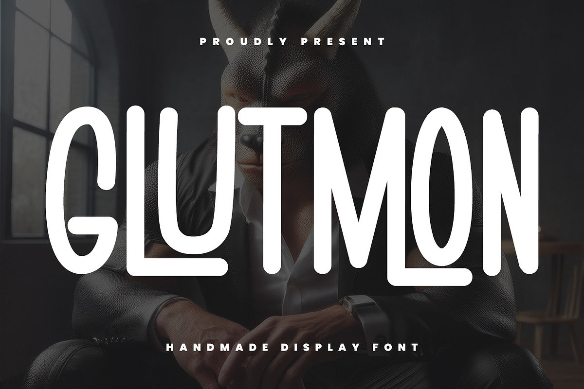 Glutmon Handmade Sans Display Font, a Sans Serif Font by Maulana Creative (Photo 1 of 6)