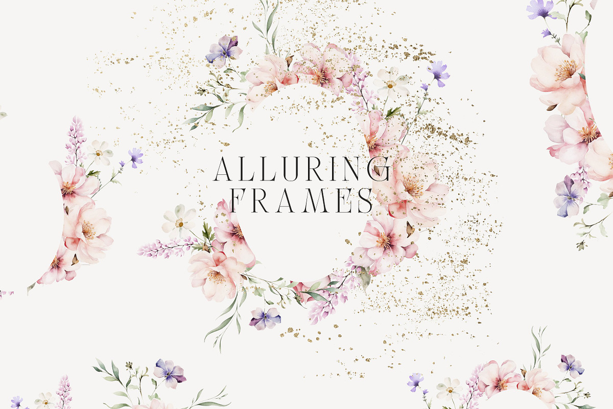 Wildflower Wedding Watercolor Bundle, a Decorative Illustration by Laras Wonderland (Photo 8 of 20)