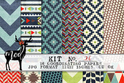 Background Paper Kit 26, a Pattern Graphic by Mod Paperie (Thumbnail 1 of 2)