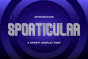 Sporticular - Sporty Display Font