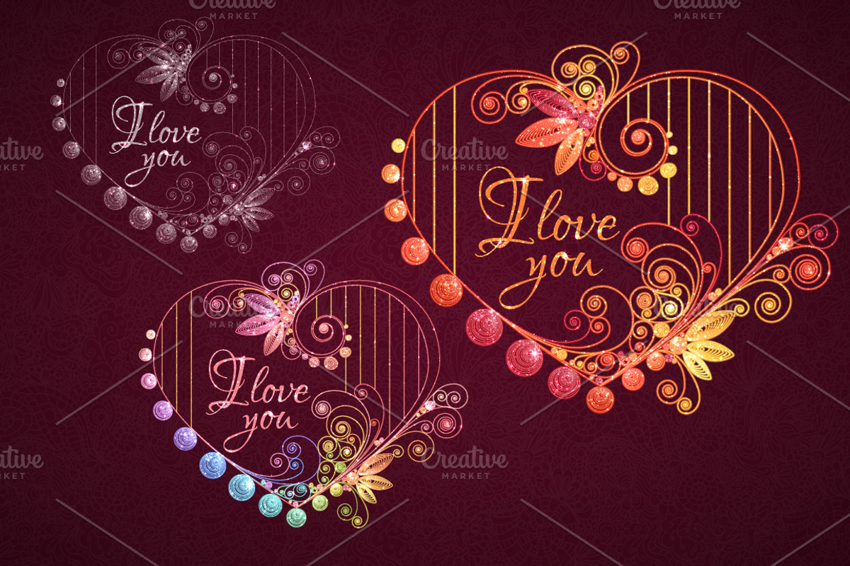 Quilling paper Valentine heart, an Illustration by Cattleya (Photo 3 of 4)