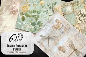 Shabby Botanical Papers