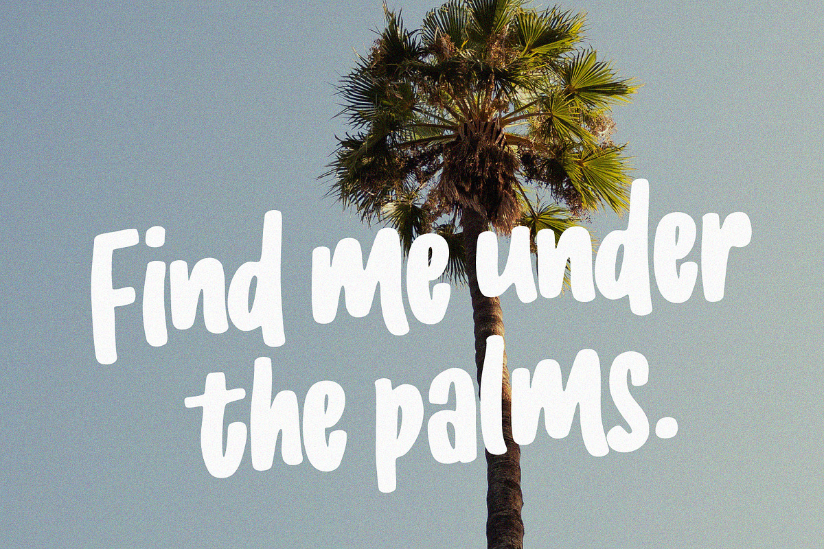 Vacances Layered Condensed Font, a Handwritten Font by Ef Studio (Photo 2 of 12)