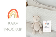 Baby Vertical Card Mockup, a Mockup by sparklemockup (Thumbnail 2 of 3)