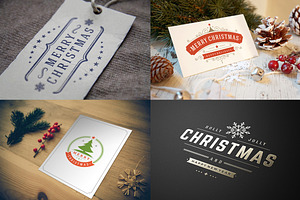 50 Christmas Labels And Badges