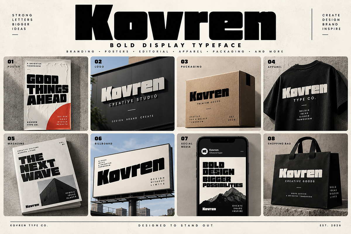 Kovren, a Slab Serif Font by Wow Magic (Photo 2 of 5)