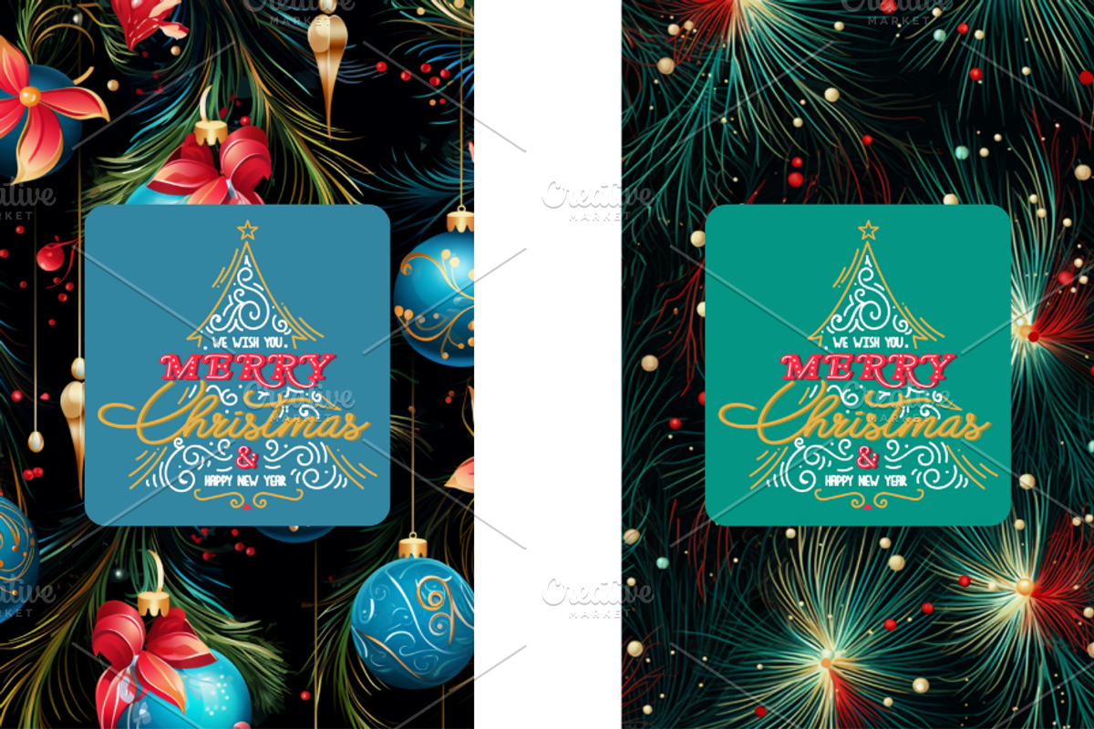 Christmas Card Design Bundle 9, a Card Template by Jay Major Designs (Photo 5 of 10)