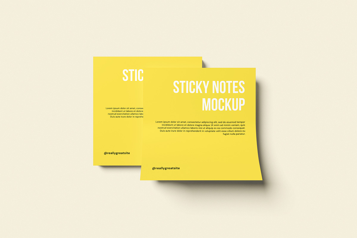 Sticky Notes Mockup, an Advertising Mockup by Twins_studio926
