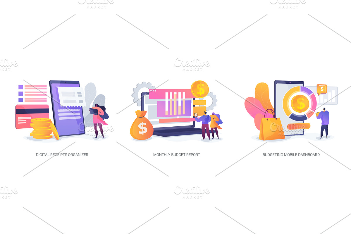 Digital Expense and Budget Tracker, a Finance Illustration by Visual Generation