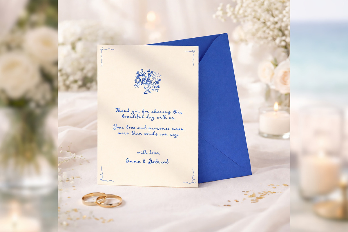 Thank You Card Canva bd001, a Card Template by TyphoonStudio (Photo 2 of 9)