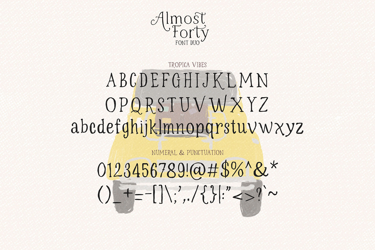 Almost Forty – Dual Font Set, a Handwritten Font by deadlock studio (Photo 5 of 11)