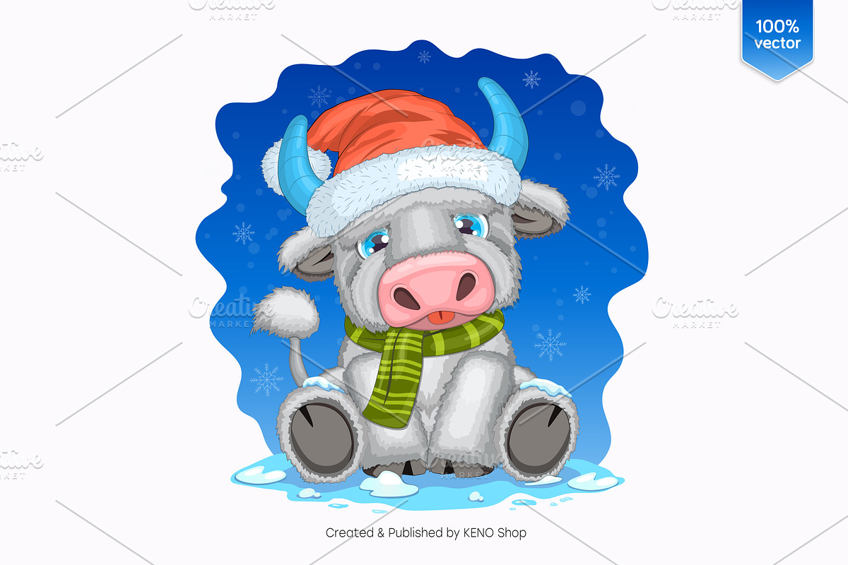 Set of cute cartoon characters_03, an Animal Illustration by KENO Mascots (Photo 3 of 10)