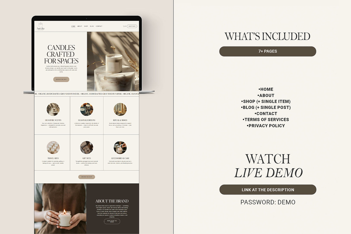 Ecommerce Squarespace 7.1 website, a Squarespace Template by 3.14&Co (Photo 4 of 11)