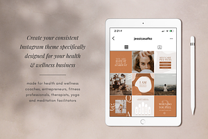 Wellness Instagram Template Kit