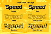 Speed Force - Sport Font, a Sans Serif Font by RagamKata (Thumbnail 8 of 12)