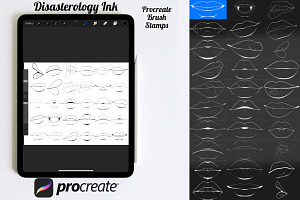 Lips Mouths Set 2 Procreate Brush