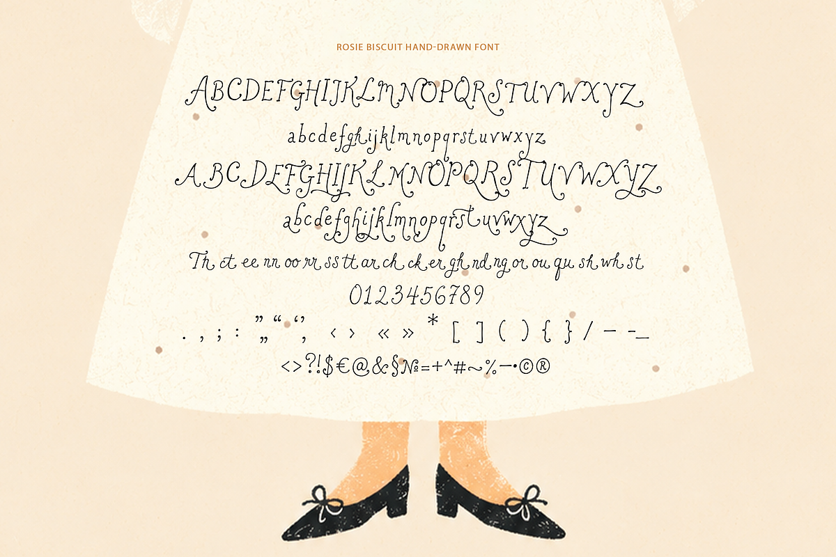 Rosie Biscuit Cute Handwritten Font, a Handwritten Font by elvinova (Photo 3 of 10)