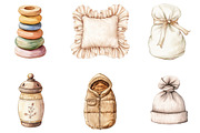 Neutral Baby Watercolor Clipart, an Illustration by DreamArtGraphic (Thumbnail 5 of 5)