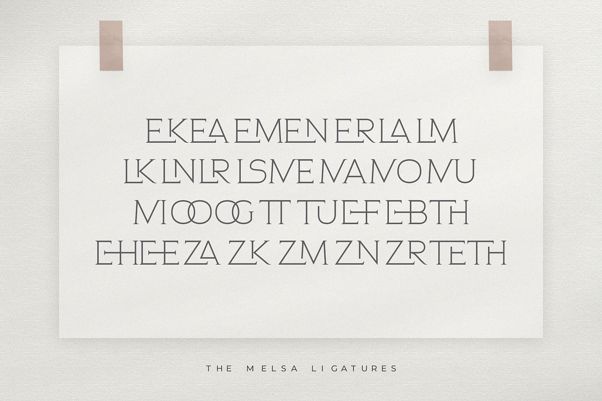The Melsa - Modern Ligature Sans preview 5