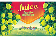Summer fruity landscape, a Food Illustration by Countryside life (Thumbnail 8 of 13)